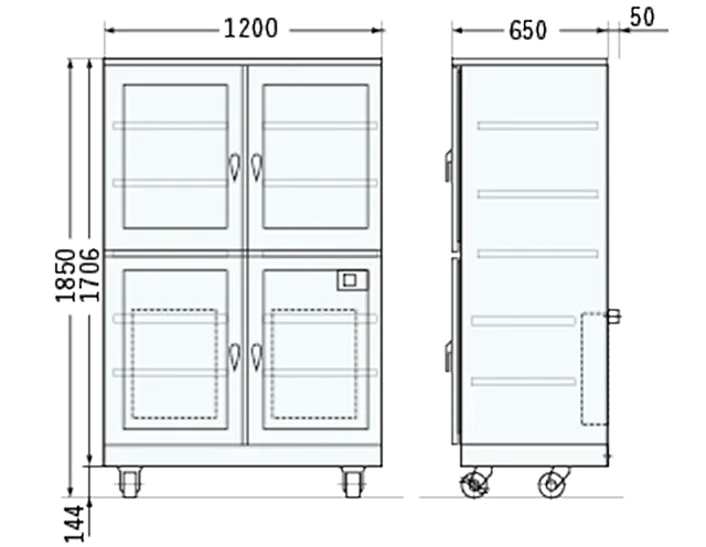 DXU-1002A 寸法図