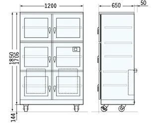 HM-1002B 寸法図