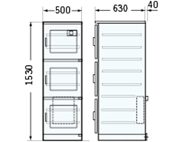 MCU-401A 寸法図