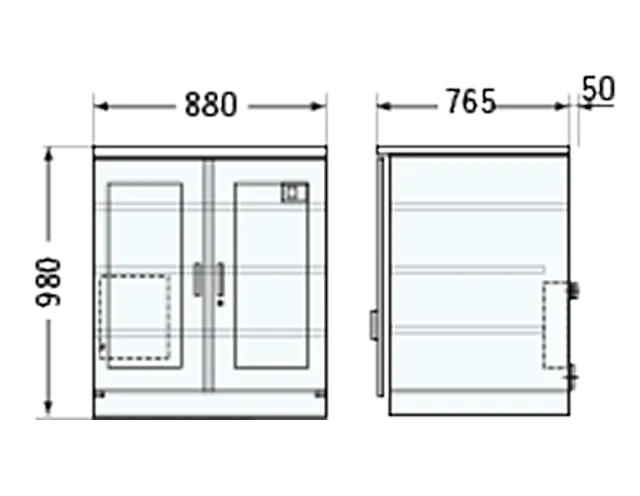 MCU-580A 寸法図